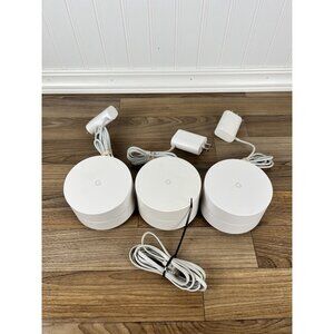 Google AC-1304 AC1200 Dual-Band Mesh Wi-Fi Routers Lot of 3, Tested